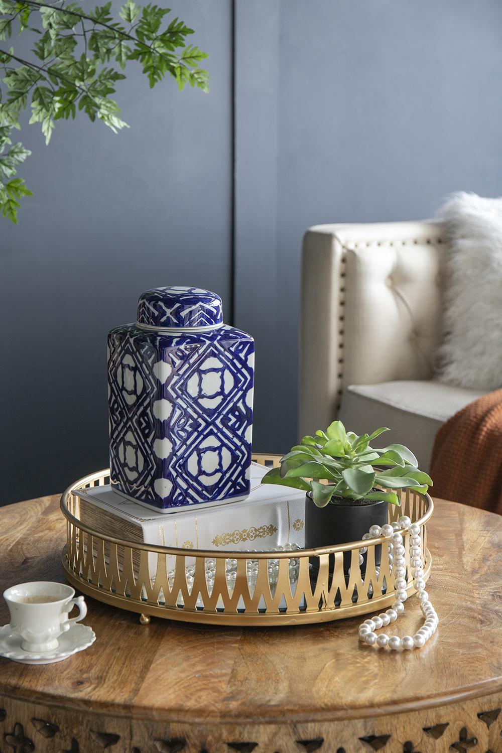 5x5x10" Porcelain Decorative Jar