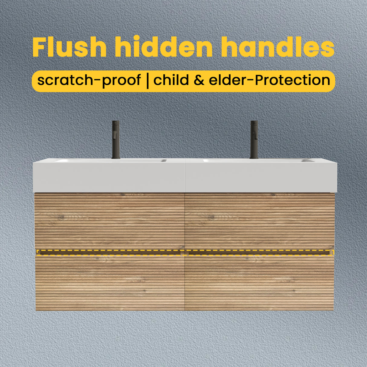 Grace 48" Bathroom Vanity with Double Drawers