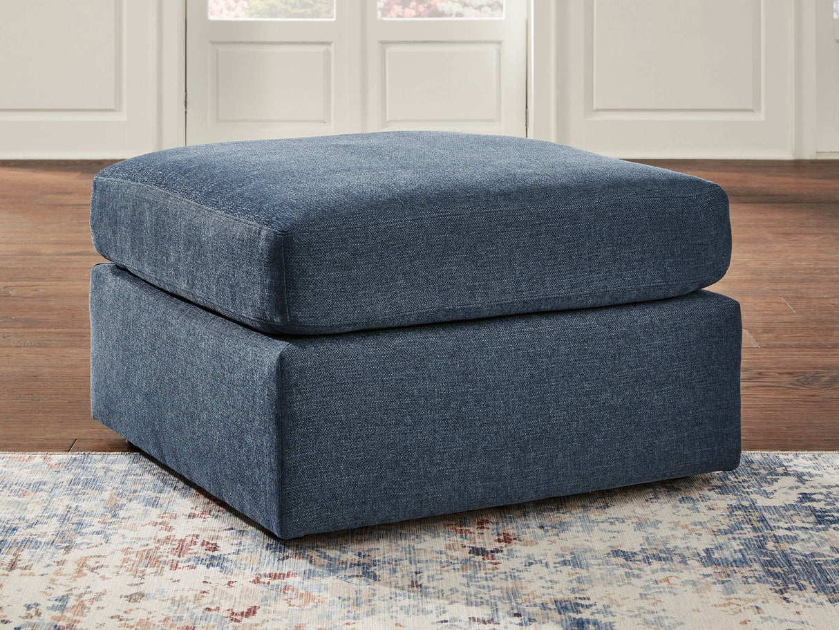 Modmax - Oversized Accent Ottoman - Fabric - Ink - Best Buy Furniture