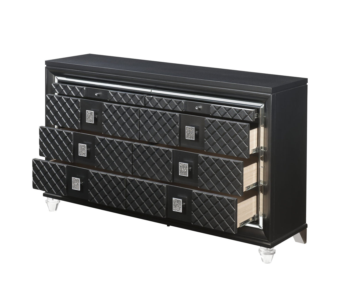 Sawyer - Metallic Dresser - Gray - Best Buy Furniture
