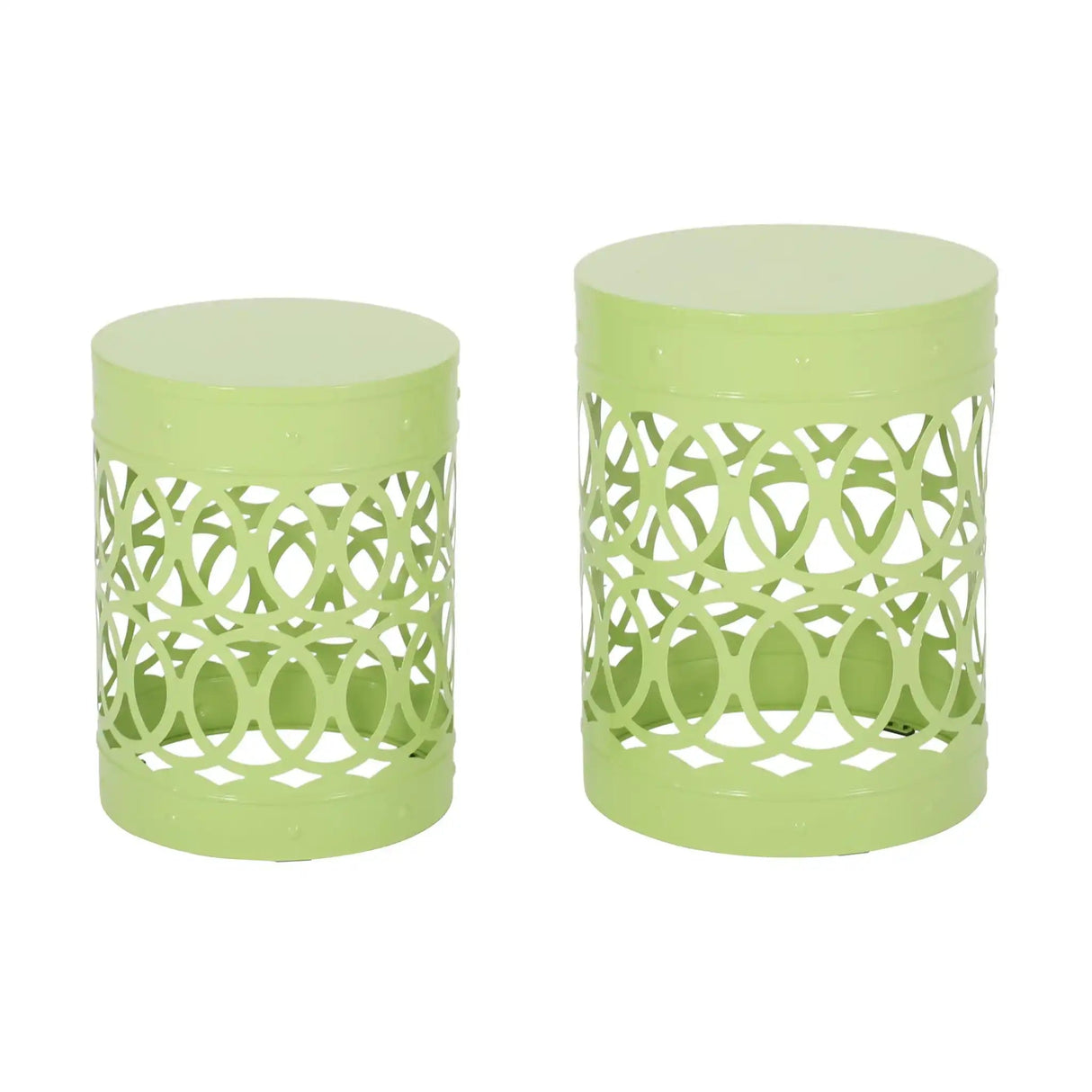 Outdoor Metal S/2 End Table - Best Buy Furniture