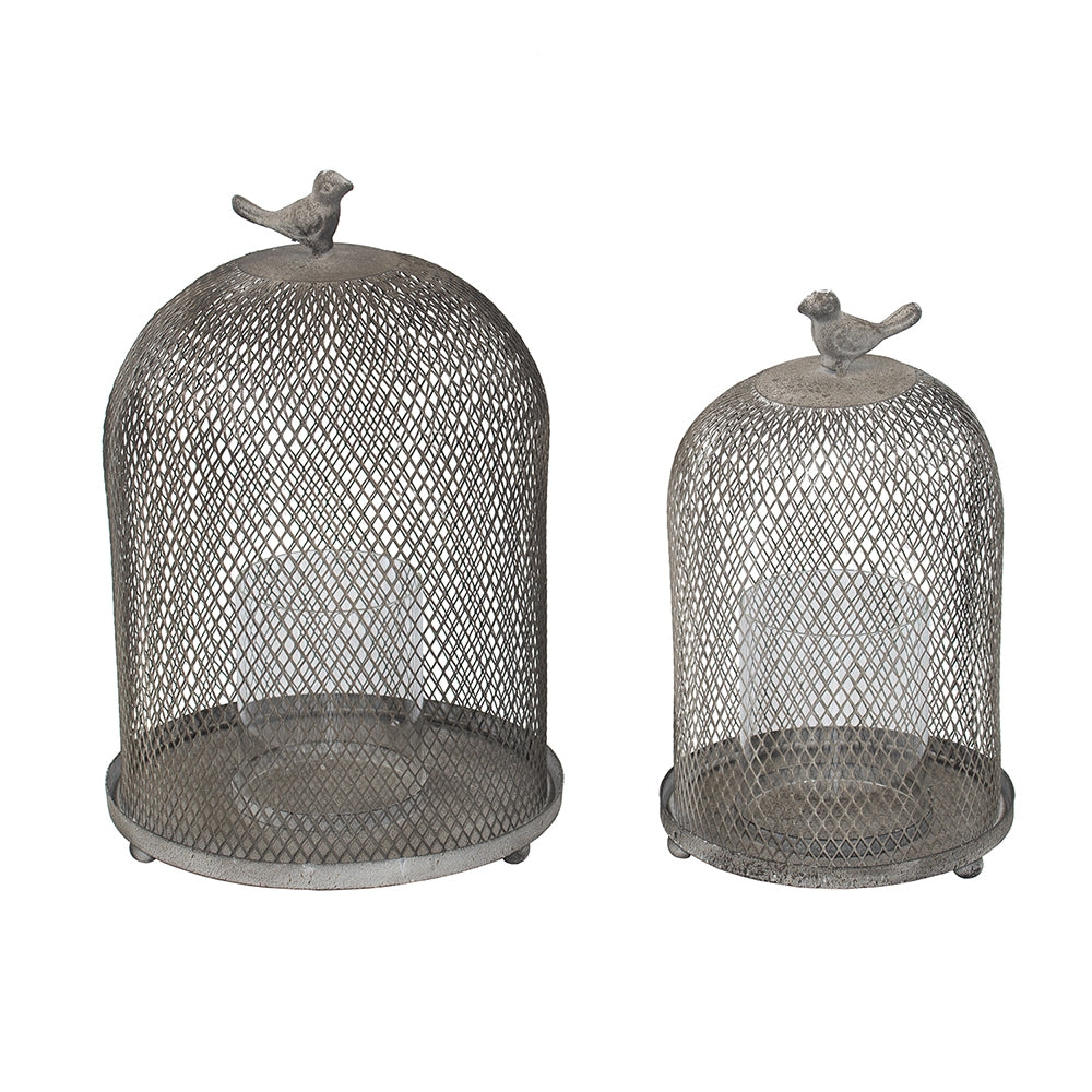 Set of 2 Ophira Sparrow Antique Candle Holders