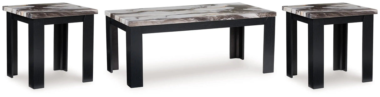 Jazmore - Occasional Table Set (Set of 3) - Dark Brown - Best Buy Furniture