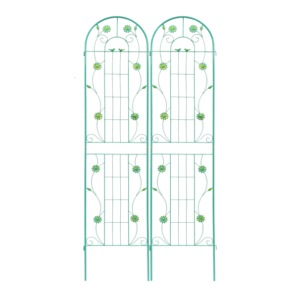 4 Pack Metal Garden Trellis 86.7'' x 19.7'' Rustproof Trellis for Climbing Plants