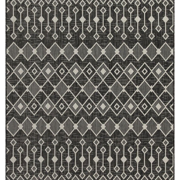 Sunshine - 5'3" X 7'3" Indoor, Outdoor Area Rug - Anthracite
