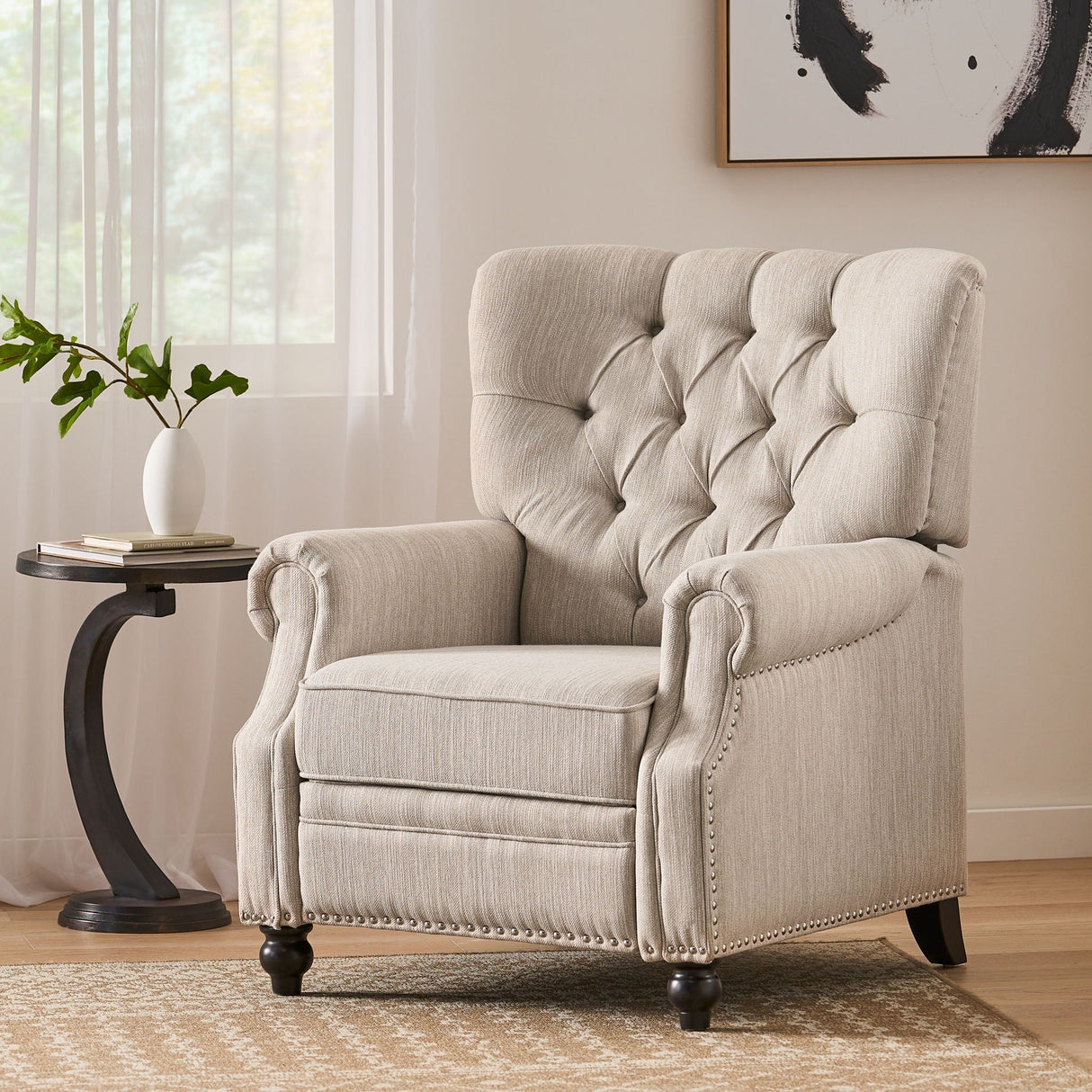 Welch - Contemporary Tufted Pushback Recliner - Best Buy Furniture