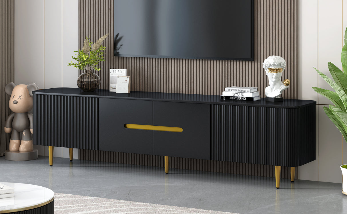 VIBE HAUS 78.7" Minimalist TV Stand for TVs up to 85 Inches
