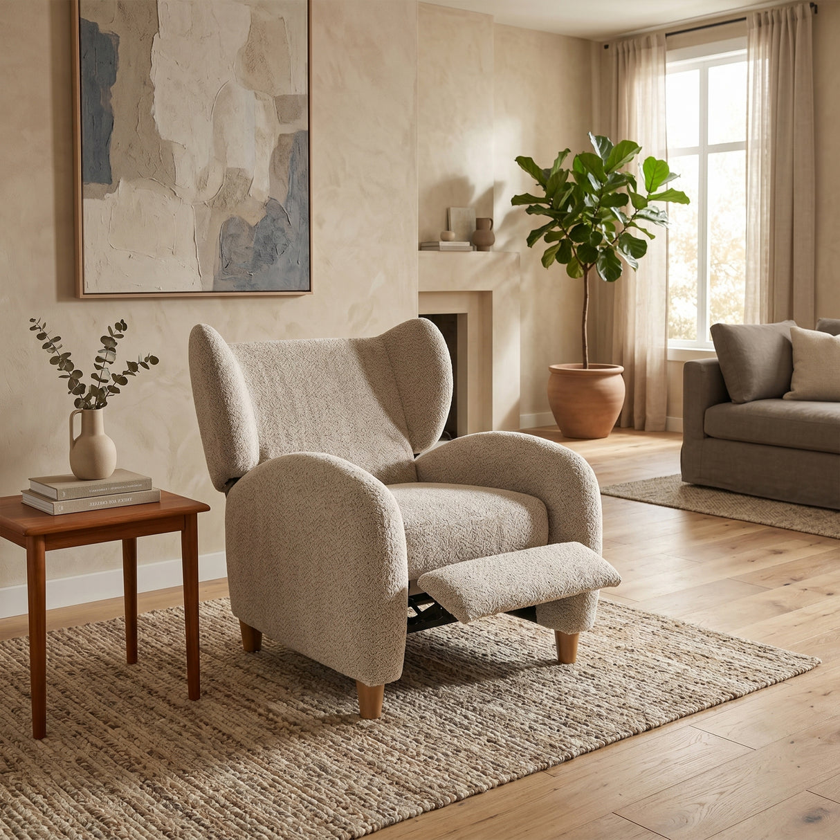 Nordic Chenille Fabric Multifunctional Chair