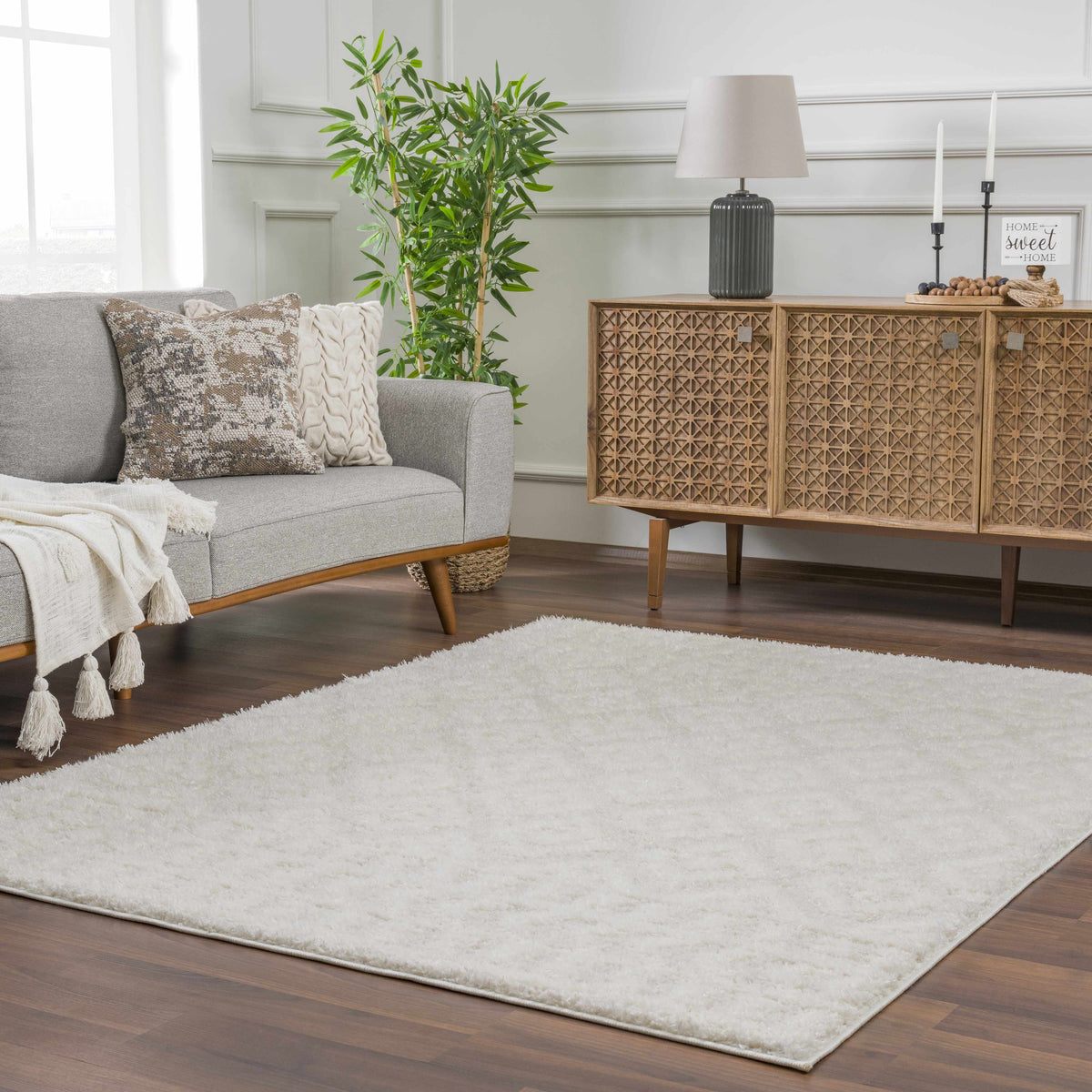 Boutique Rugs Eivin Cream Diamonds Plush Rug - view 3