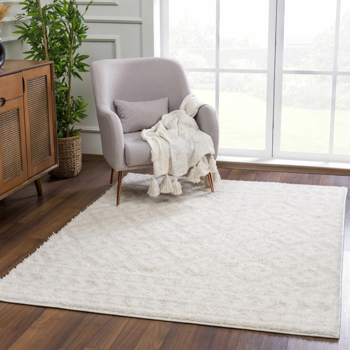 Boutique Rugs Eivin Cream Diamonds Plush Rug - view 11