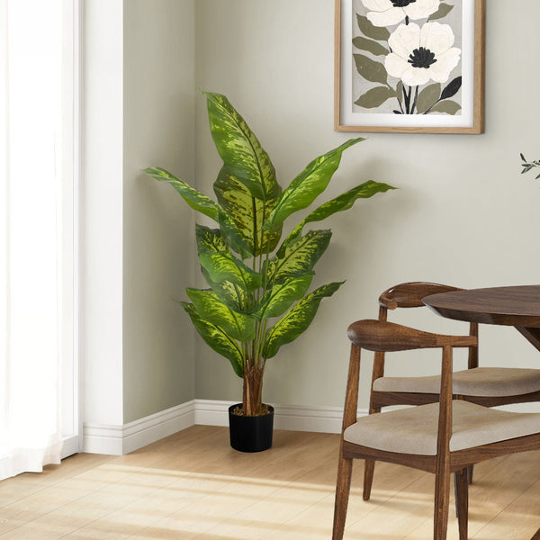 47" Tall, Artificial Plant, Evergreen Tree, Indoor, Faux, Fake, Floor, Greenery, Potted, Real Touch, Decorative - Green / Black - Best Buy Furniture