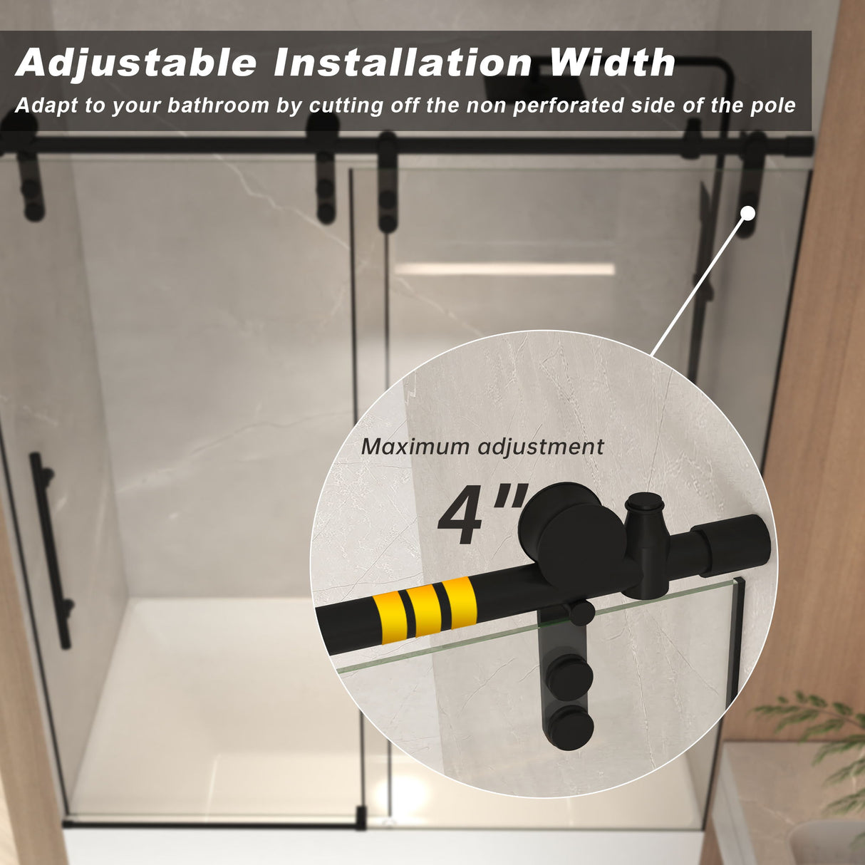 Frameless Sliding Bathtub Door With Frame