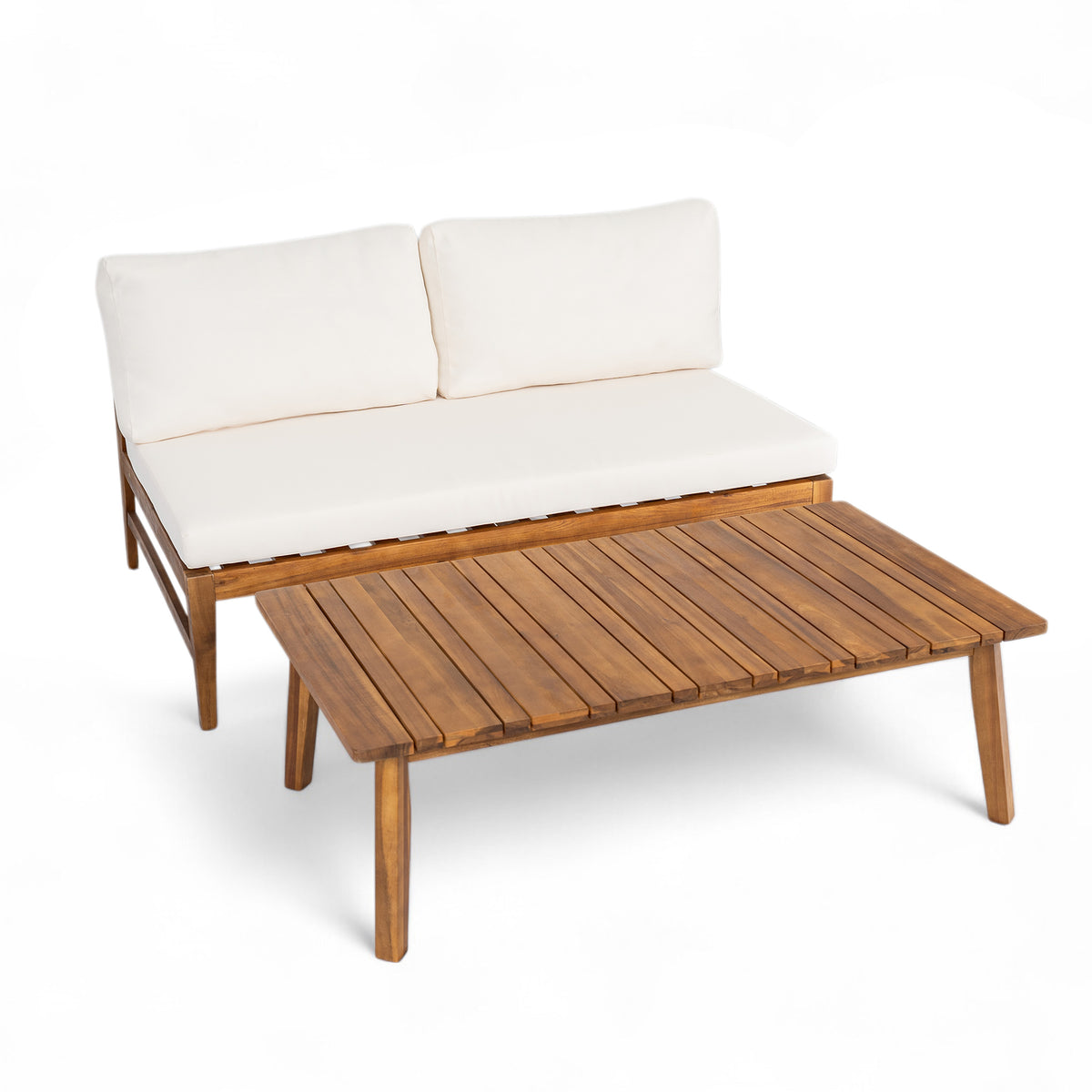 Patio Deep Seating Loveseat with Coffee Table