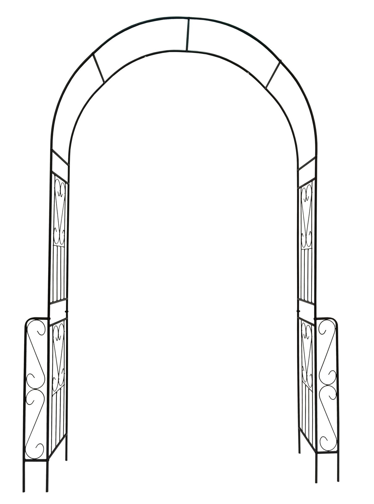 Metal Garden Arch Garden Arbor Trellis Climbing Plants Support Rose Arch Outdoor Arch