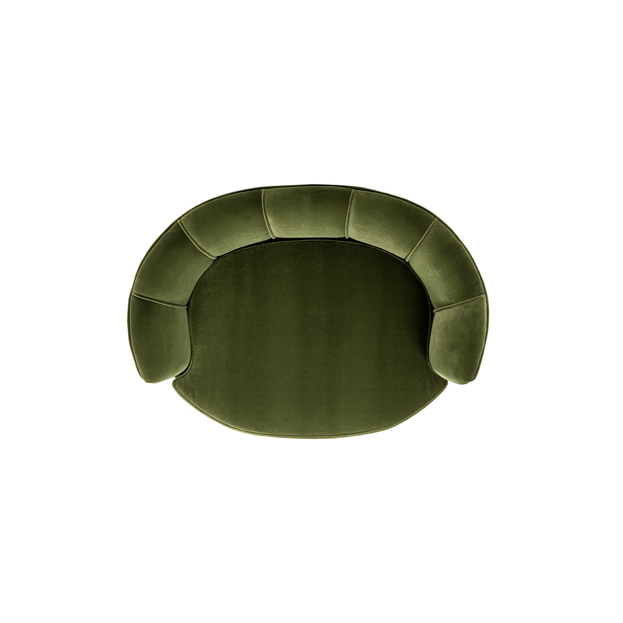 Clara 34.5" Scalloped Pet Sofa Bed - Medium, Olive