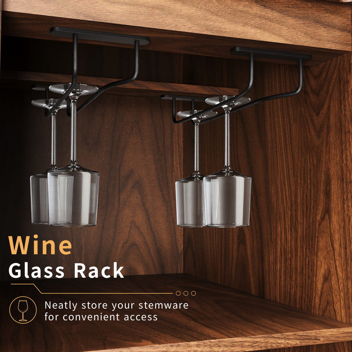53.2" Fluted Buffet Wine Cabinet with Mini Fridge Nook