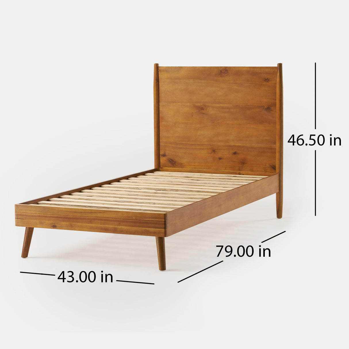 Cohron Solid Wood Platform Bed (Twin Bed)