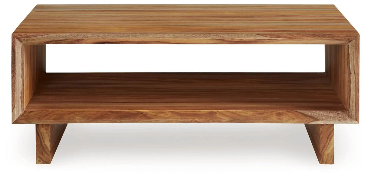 Dressonni - Rectangular Cocktail Table - Brown - Best Buy Furniture