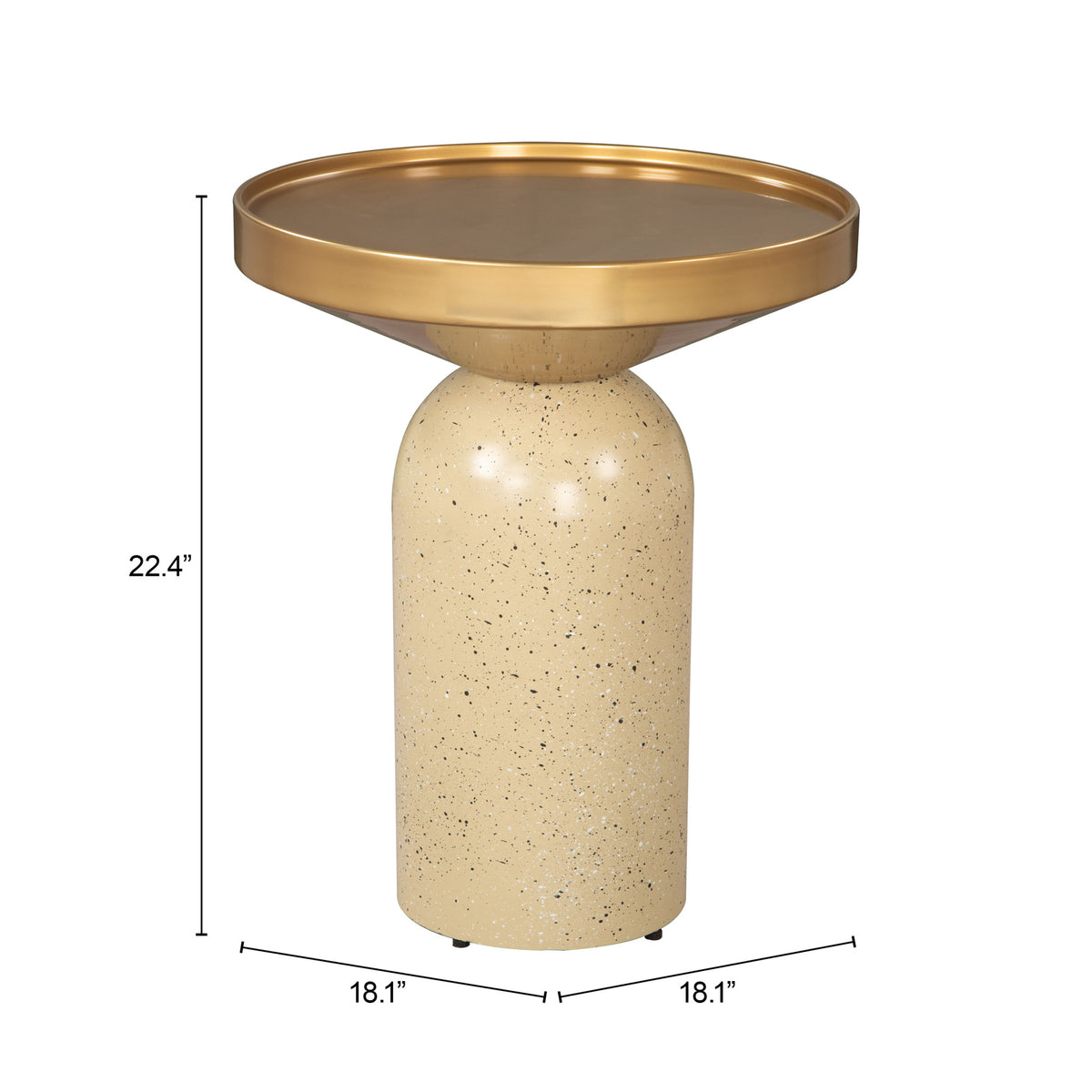 Zuo Modern Cendre Side Table