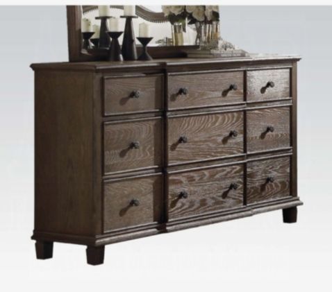 Baudouin - Weathered Dresser - Oak - Best Buy Furniture