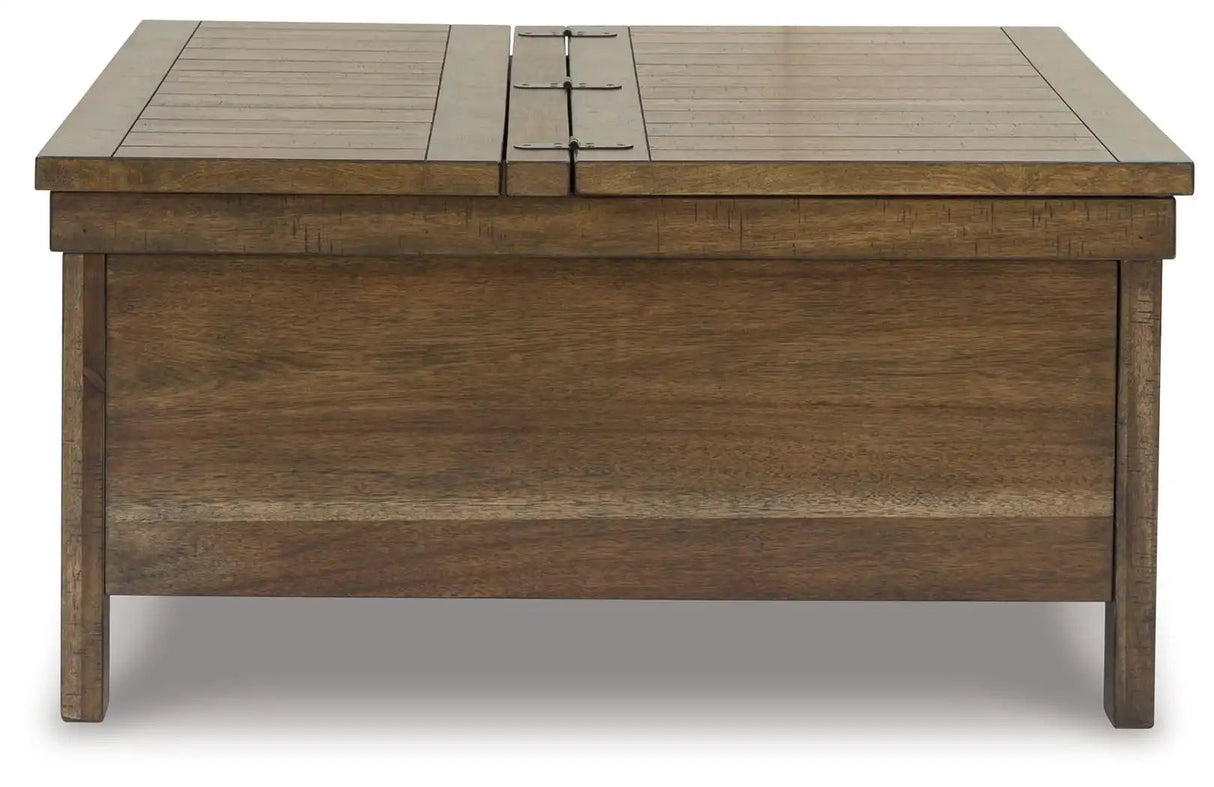 Moriville - Lift Top Cocktail Table - Grayish Brown - Best Buy Furniture