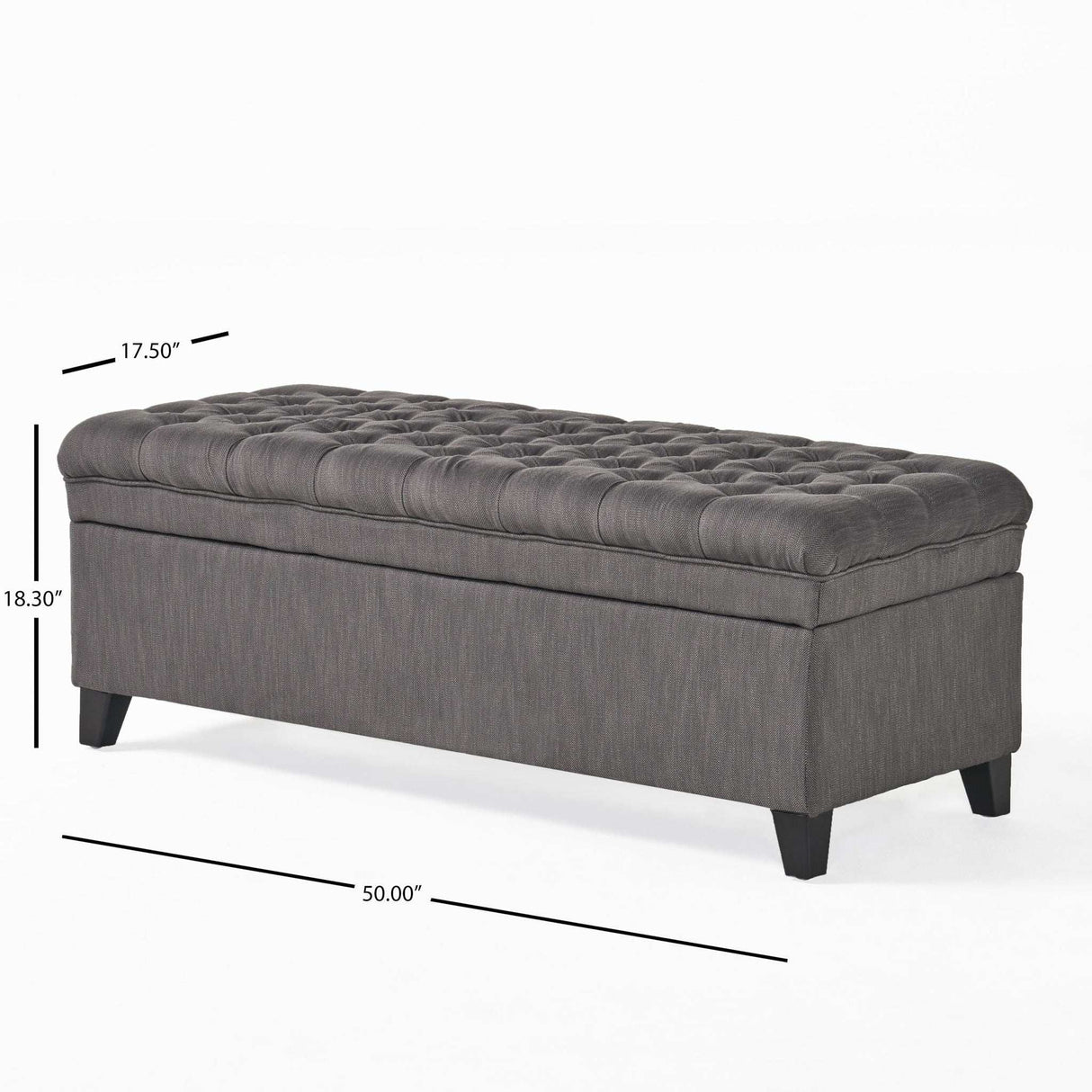 Juliana - Storage Ottoman With Birch Legs - Best Buy Furniture
