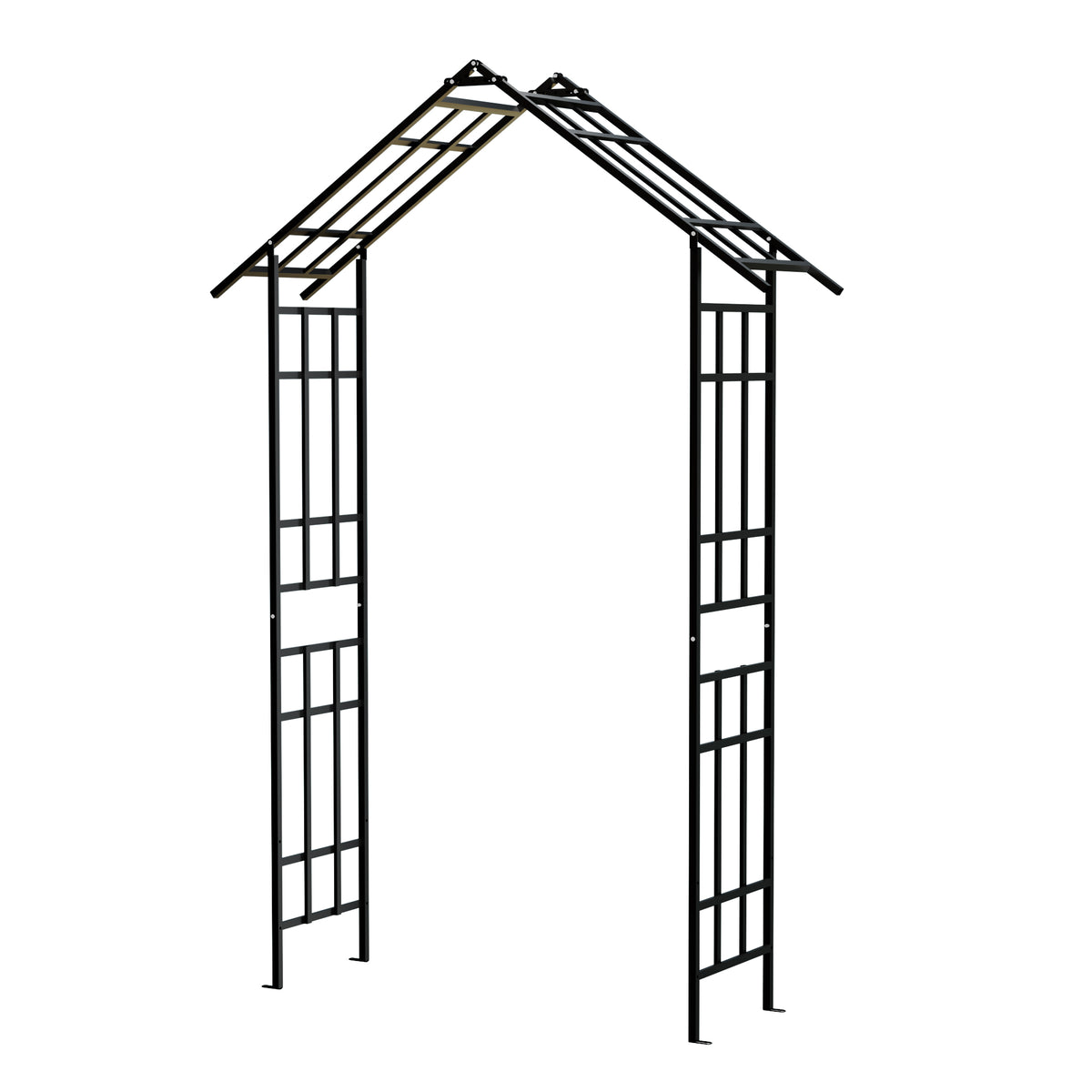 Metal Garden Arch with Adjustable Width