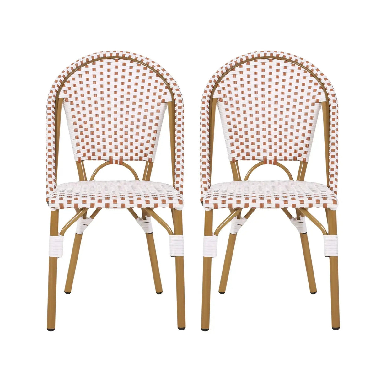 Outdoor Rattan And Aluminum French Bistro Chairs Set - Best Buy Furniture