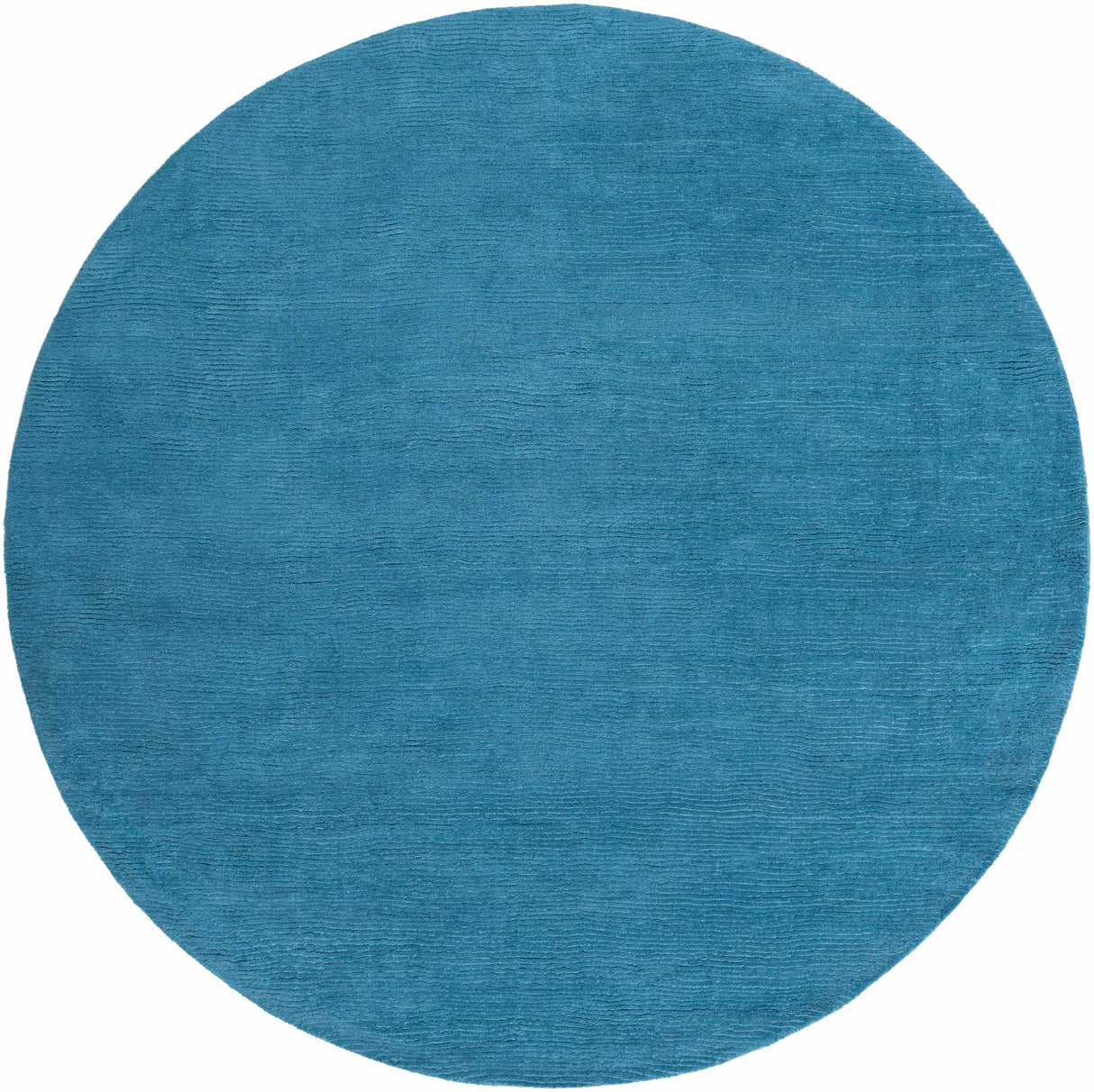Solid Aqua Wool Carpet - Clearance
