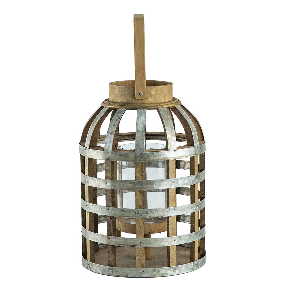 EVERGREEN DECOR Decorative Wooden Lantern with Handle - view 19
