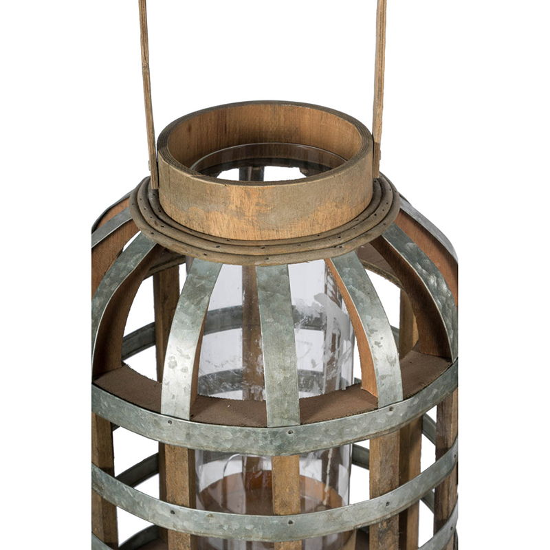 EVERGREEN DECOR Decorative Wooden Lantern with Handle - view 23
