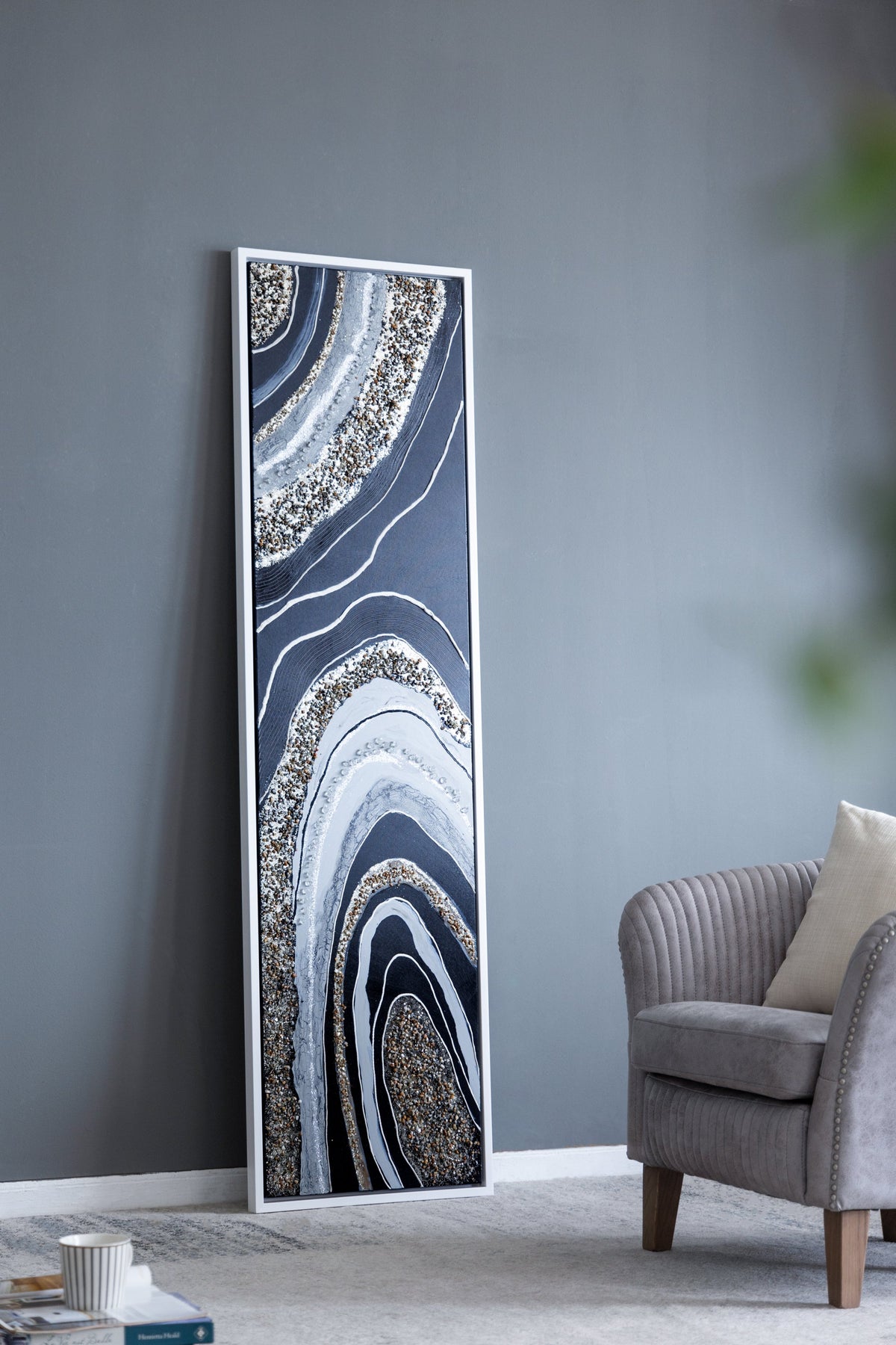EVERGREEN DECOR Elongated Rectangle Wall Art with Silver Frame - view 9