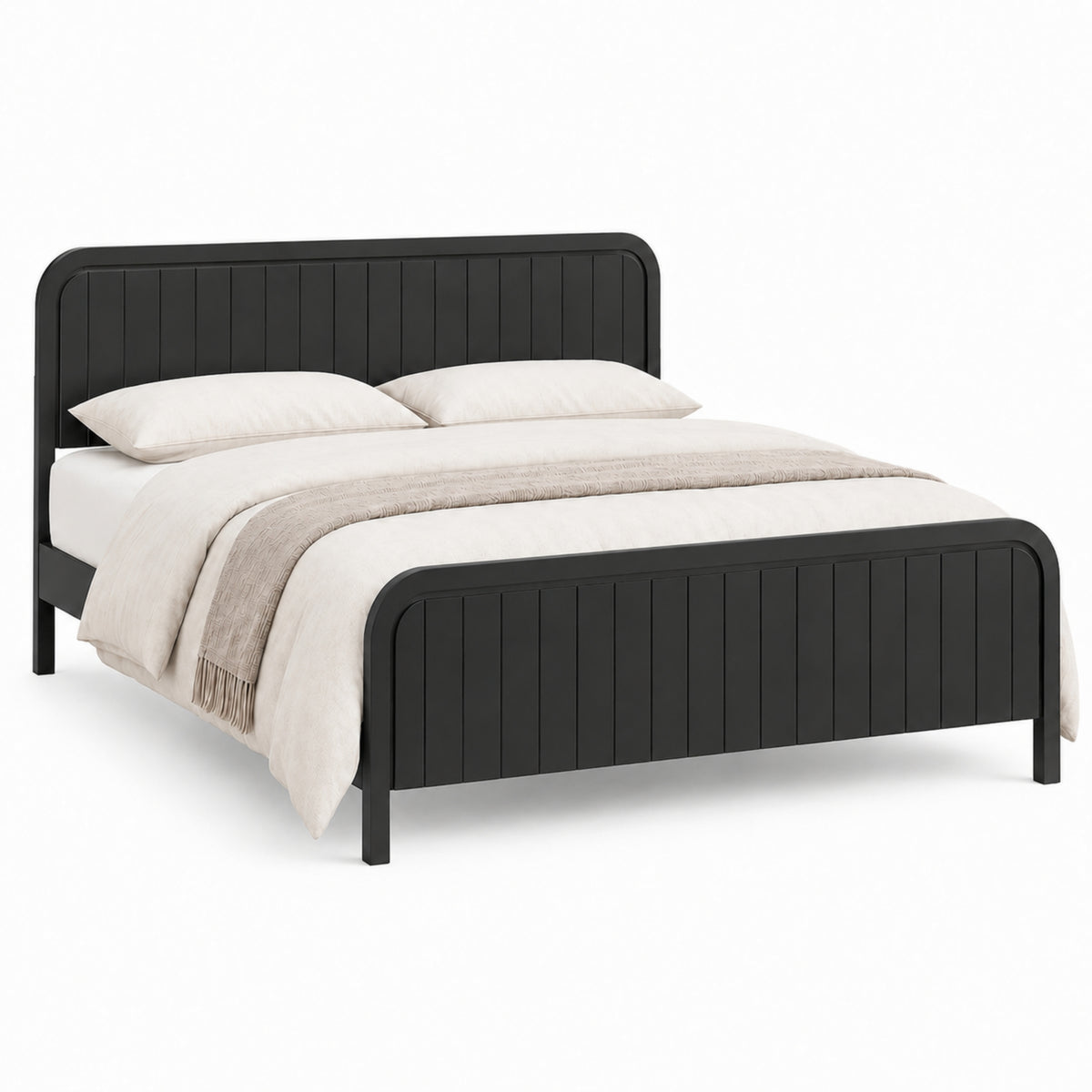 King Bed Frame with Headboard
