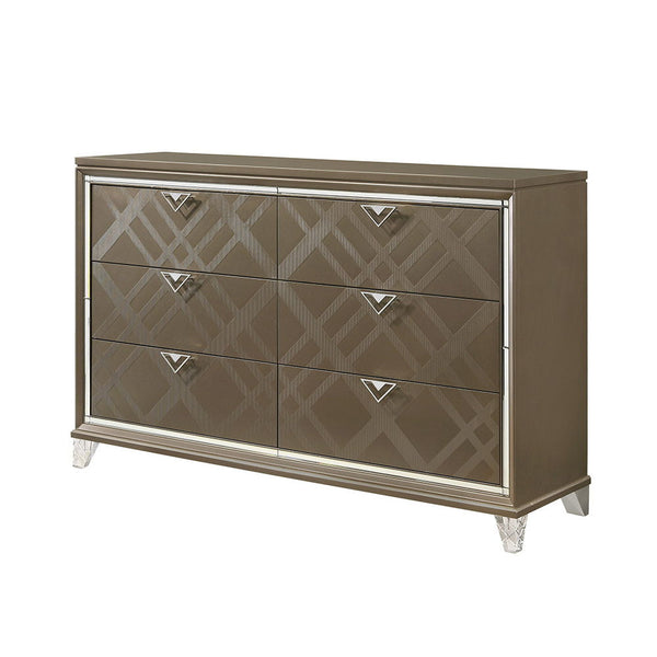 Skylar - Dresser - Champagne - Best Buy Furniture