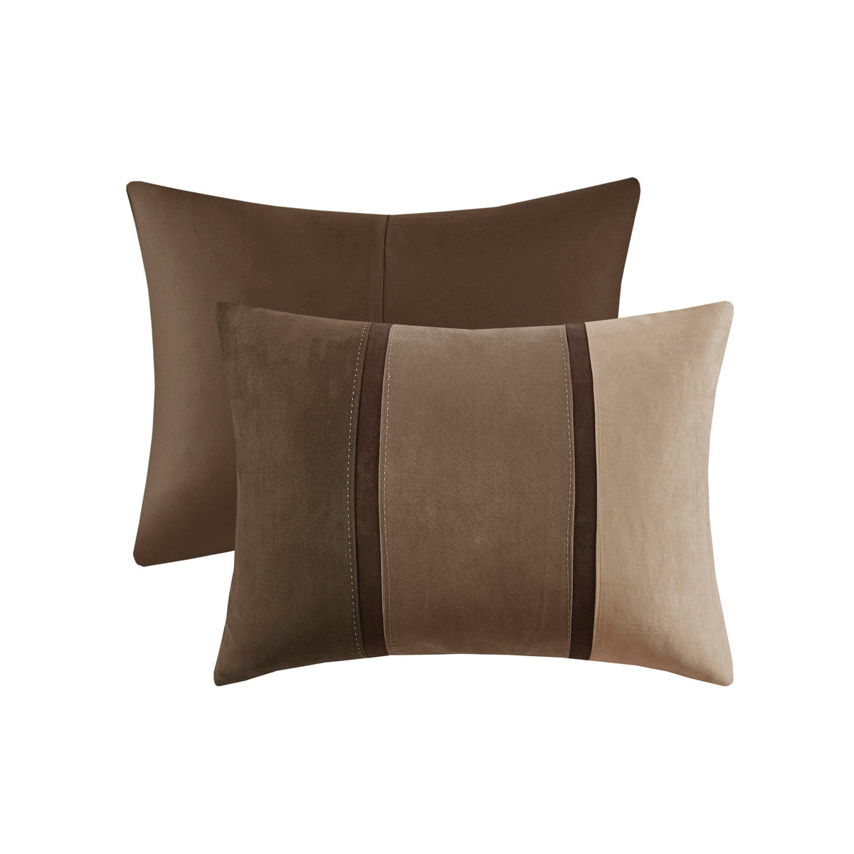 7 Piece Faux Suede Comforter Set