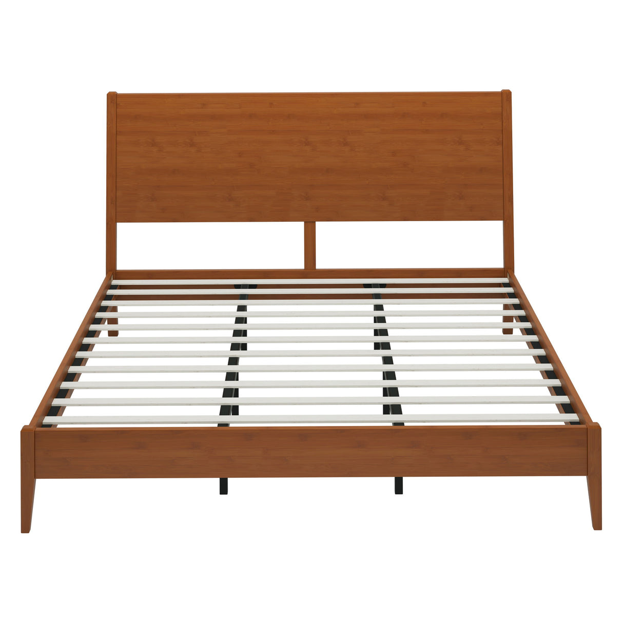 Modern Sled Platform Bed Frame With Slats