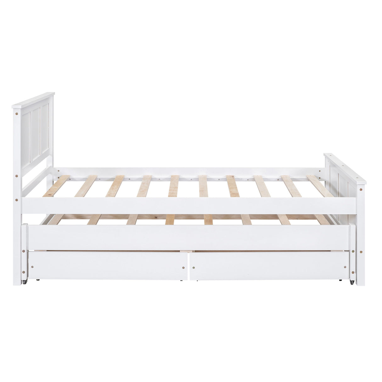 Platform Bed With Trundle And Drawers