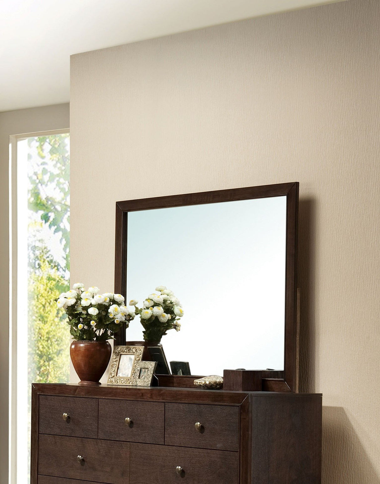 Madison - Mirror - Espresso - Best Buy Furniture