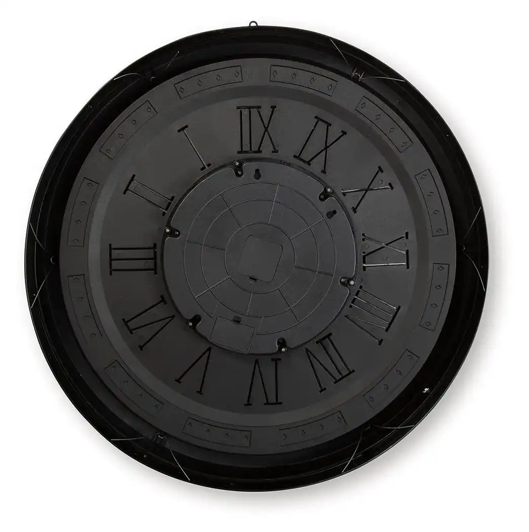 Dairton - Wall Clock - Black / Gold Finish - Best Buy Furniture