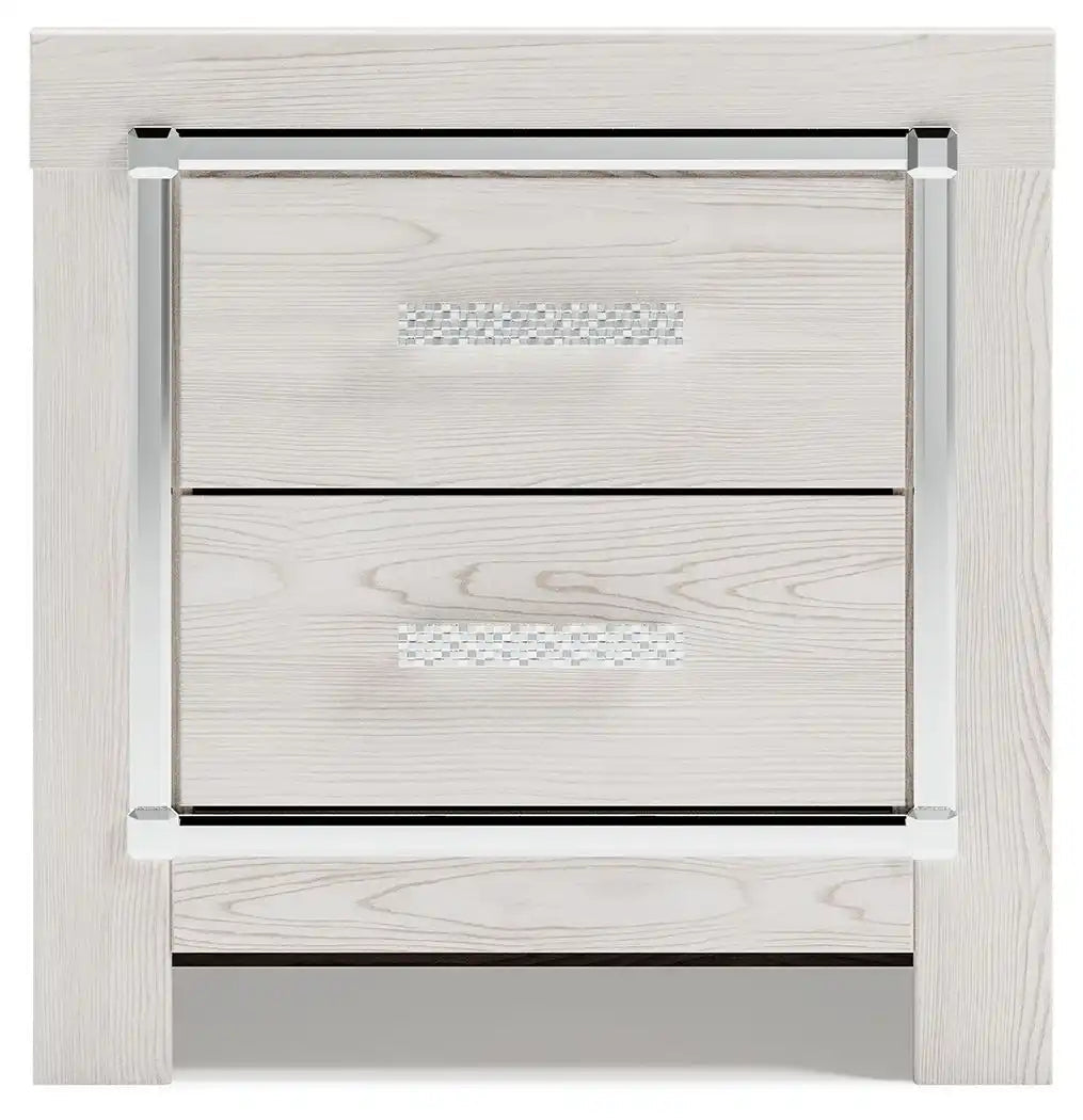 Altyra - Two Drawer Night Stand - White - Best Buy Furniture