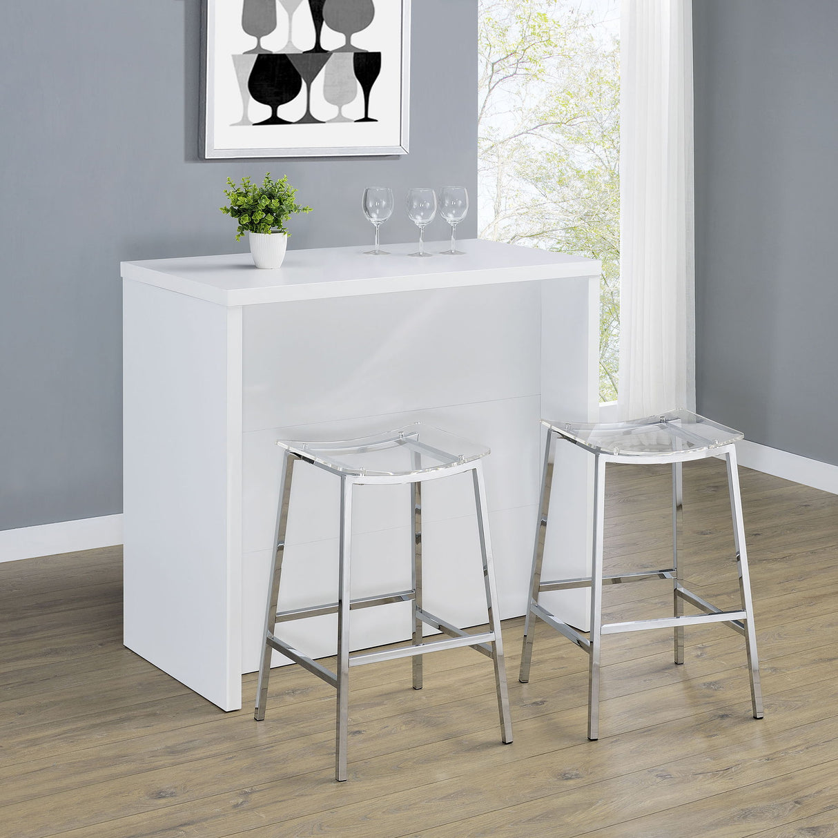 Irving - Freestanding Home Bar With Wine Storage