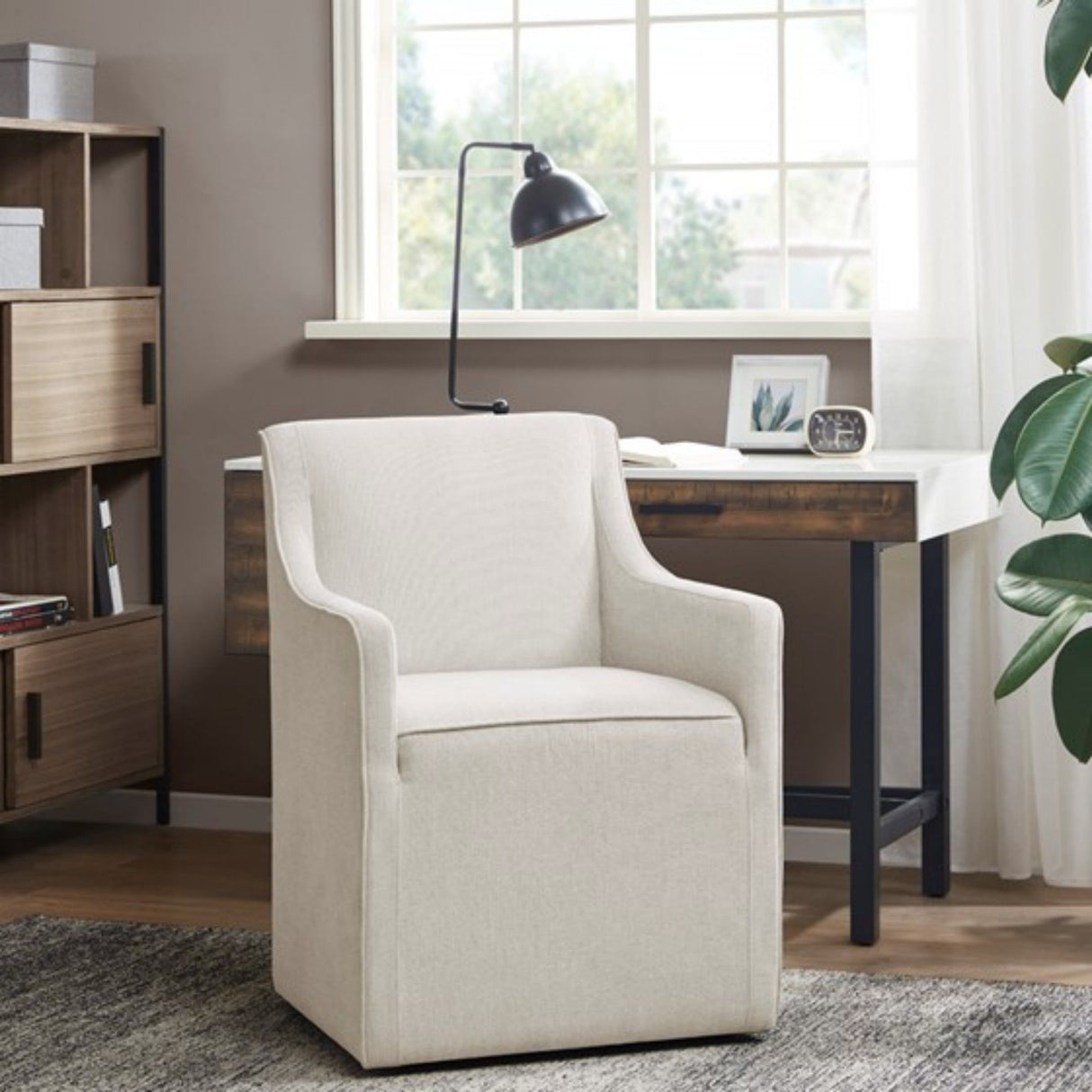 Traditional Skirted Dining Arm Chair