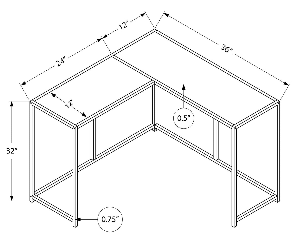 Corner Accent Console Table For Entryway, Unique L-Shaped Design - Best Buy Furniture