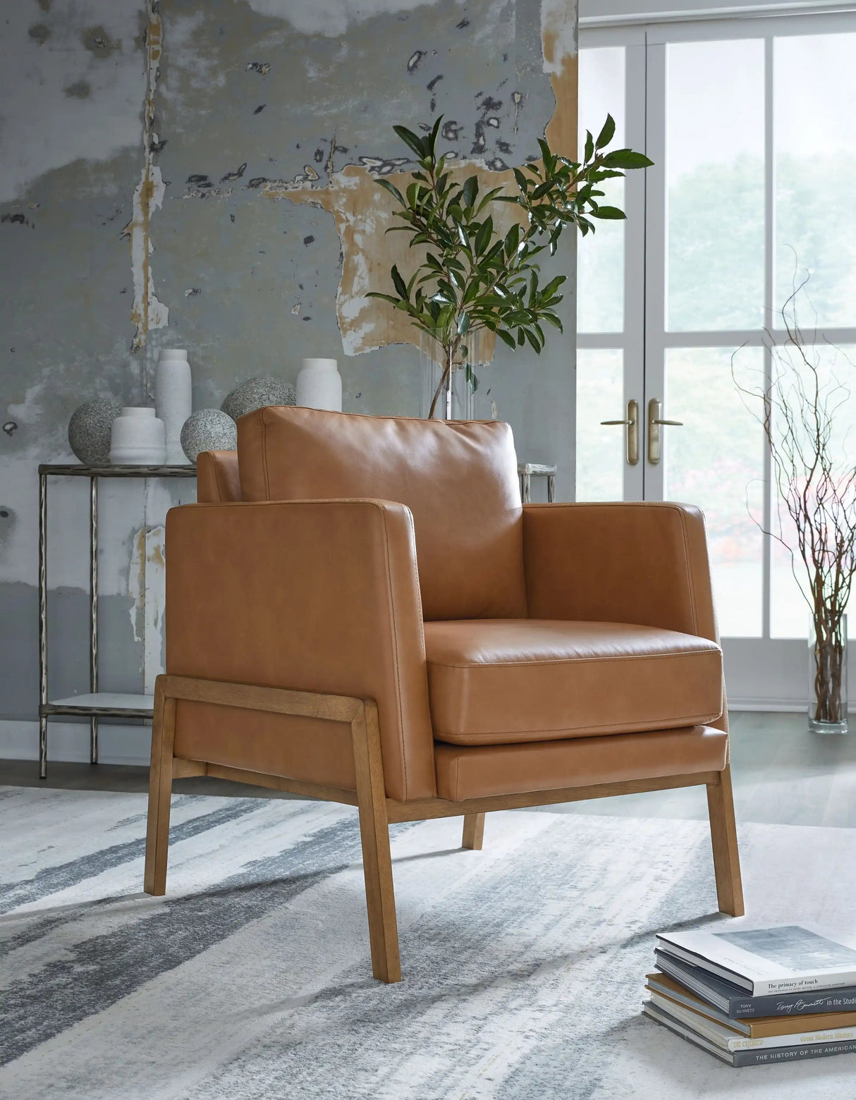Numund - Accent Chair - Caramel - Best Buy Furniture