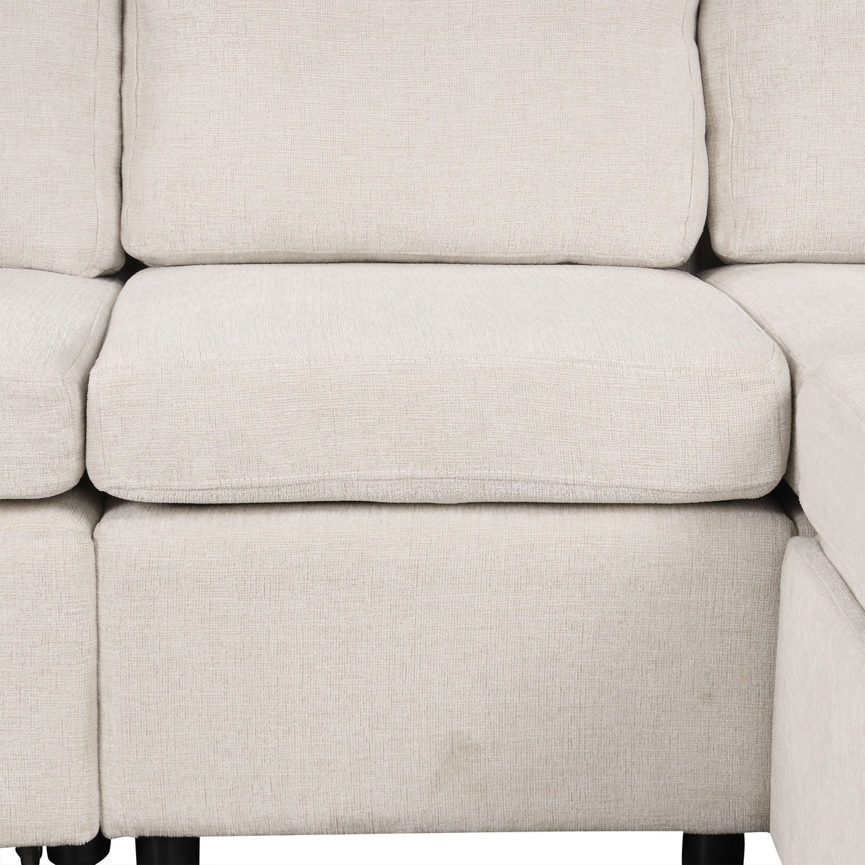 Sectional Sofa Convertible Pull-Out Bed With Storage Ottoman & USB Ports