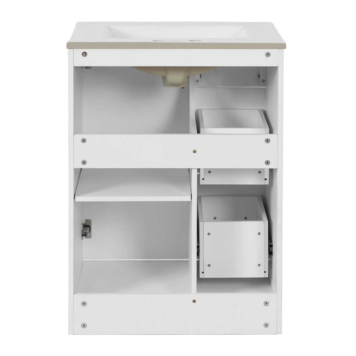 Bathroom Vanity With Under Mount Sink, 2 Drawers And Soft Closing Door