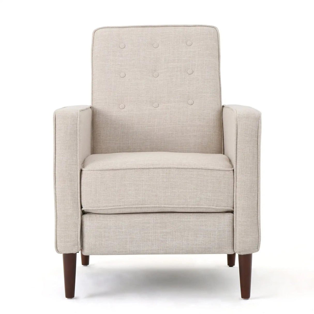 Mid-Century Modern Recliner With Button Tufted Waffle Stitch - Best Buy Furniture