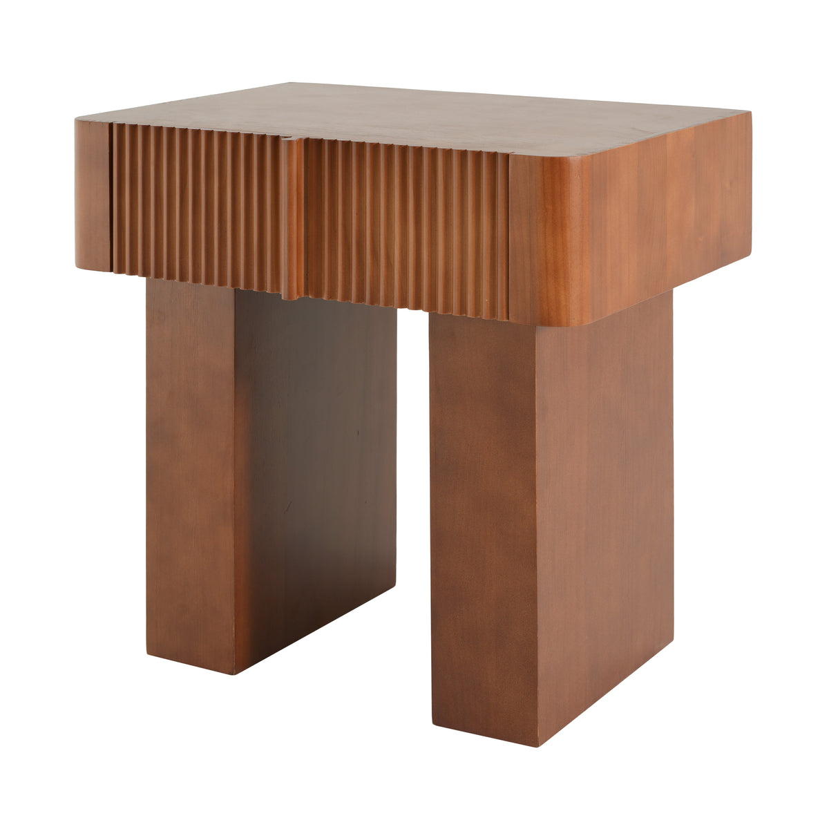 Wood End Table with Drawer