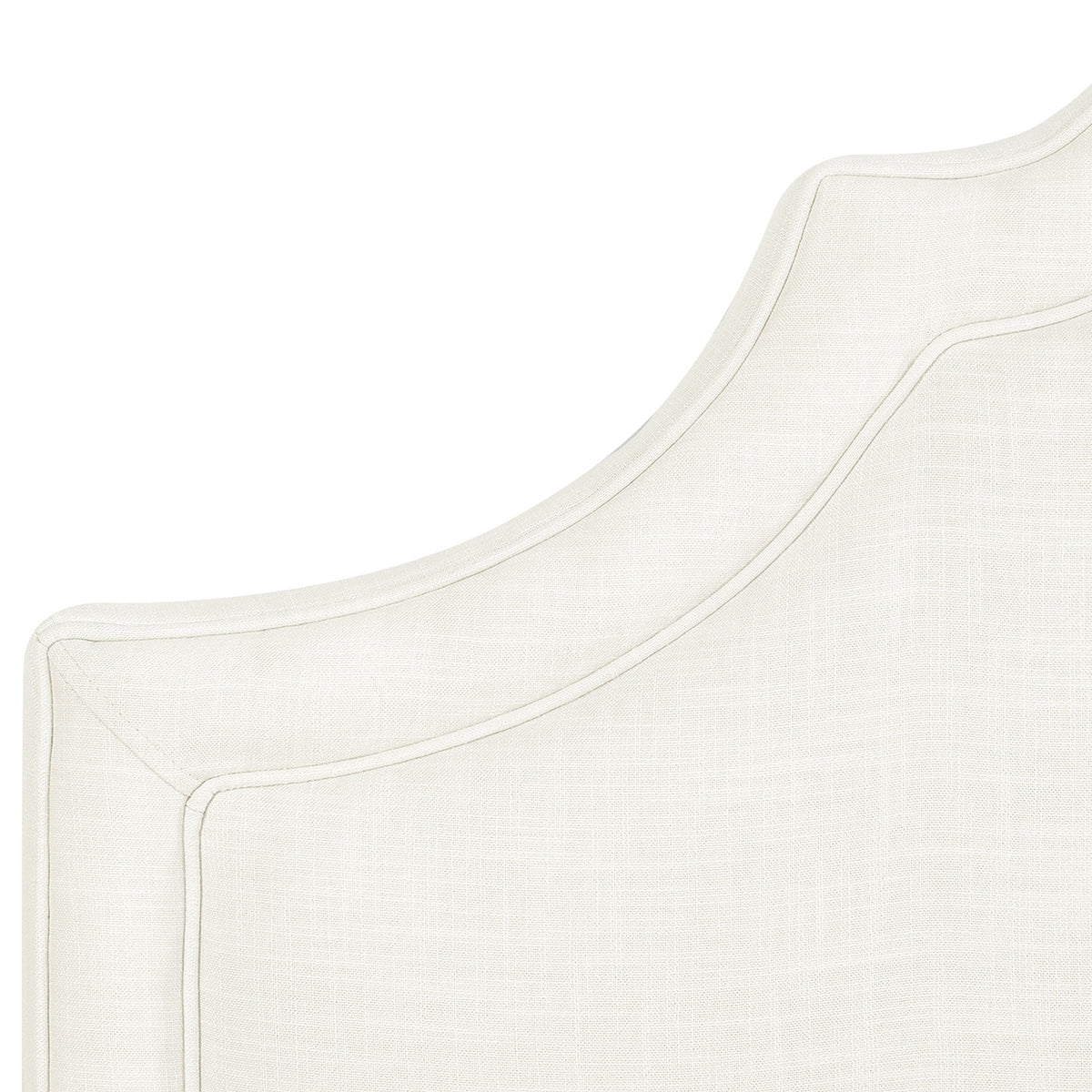 Catherine Upholstered Queen Headboard, Antique White