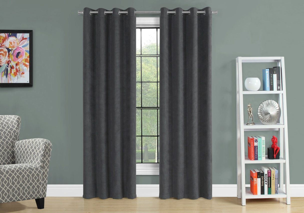 2 Pieces Set, Curtain Panel, Room Darkening, Grommet - Best Buy Furniture